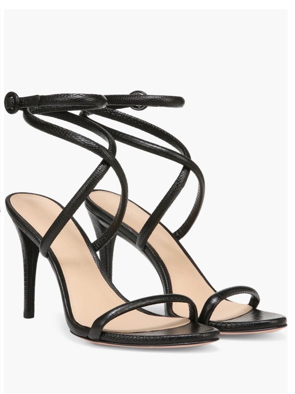 VERONICA BEARD Marceline Leather Crisscross Stiletto Sandals